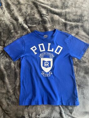 Polo by Ralph Lauren Royal Blue Crest short sleeve shirt Boys Small